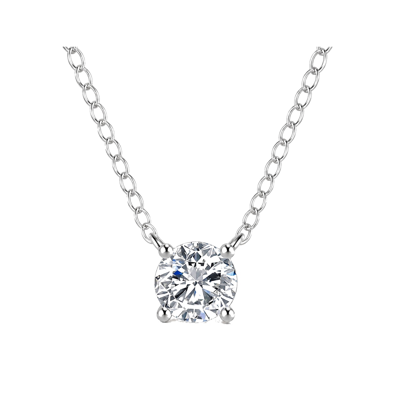 Pear-Cut Diamond Pendant Necklace